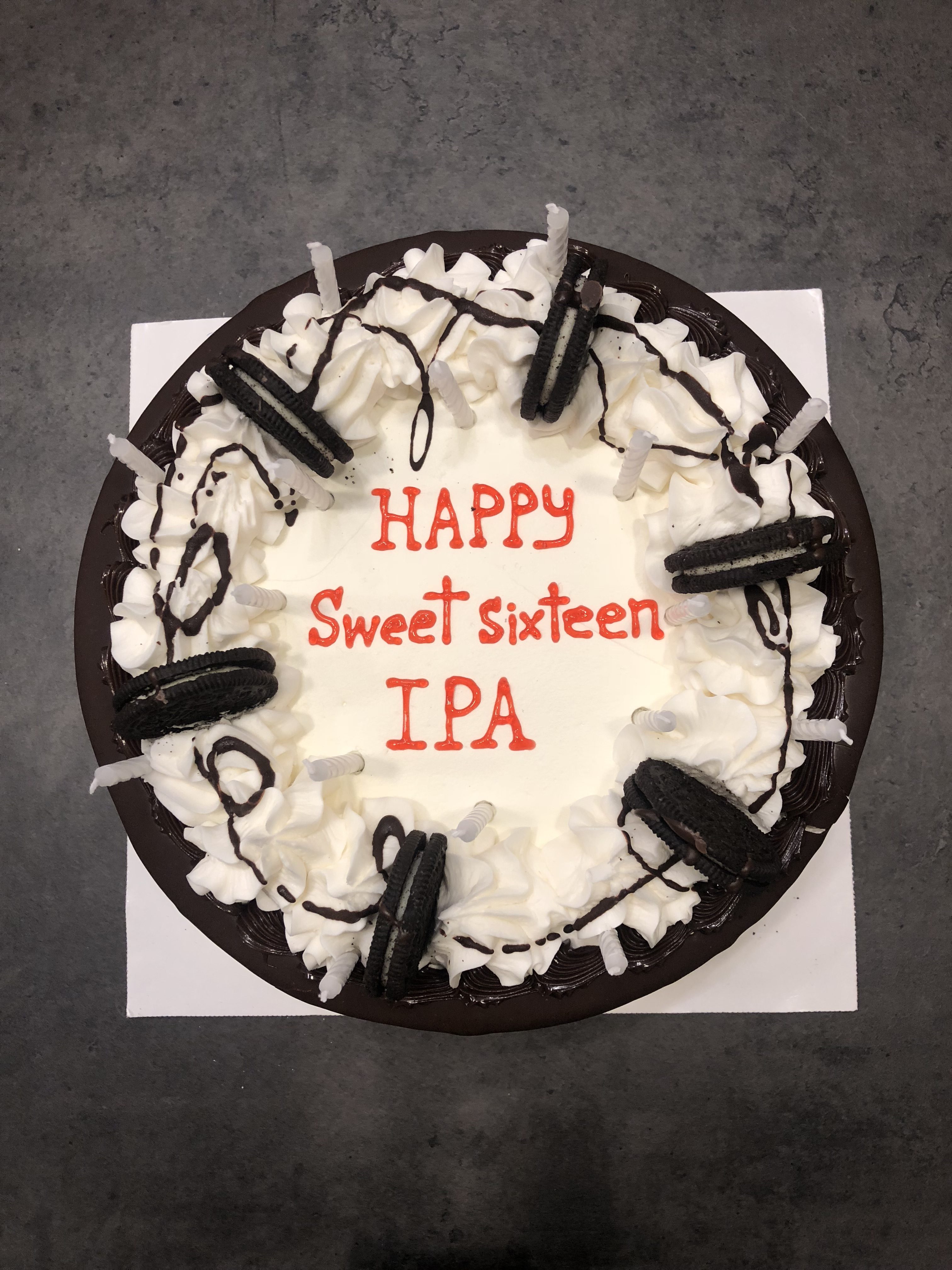 IPA 16 years old cake
